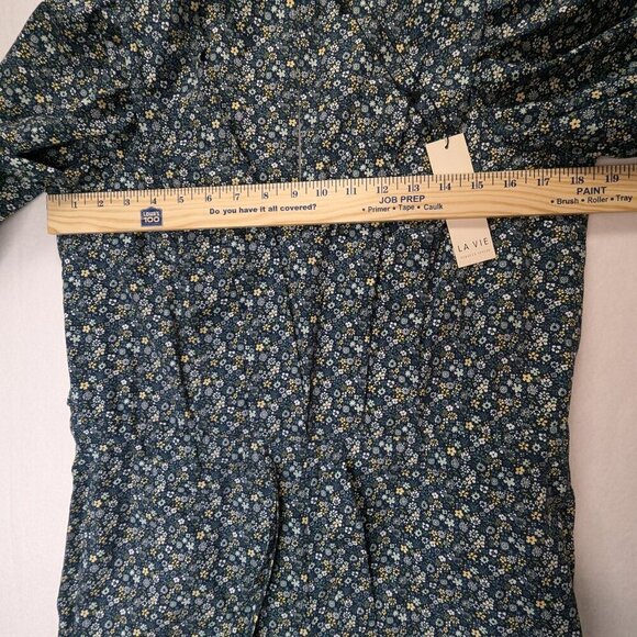 La Vie by Rebecca Taylor Chinon Floral Jumpsuit in Midnight Navy Size Large Rebe - Picture 13 of 16